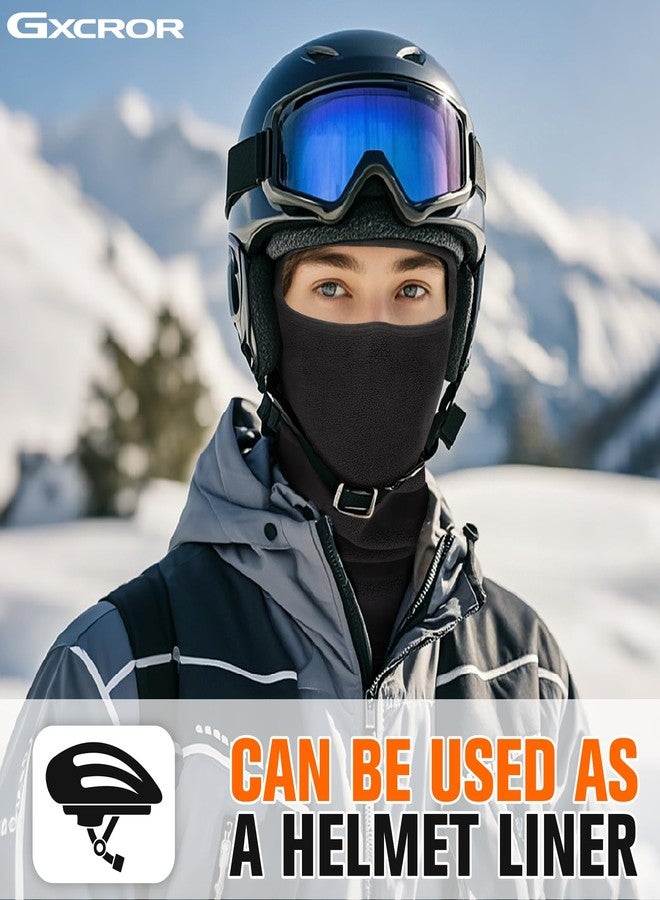 GXCROR Balaclava Ski Mask Fleece Balaclava Face Mask for Men Women Winter for Cycling Motorcycle,Snowboarding and Skiing Black - Image 5